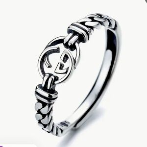 GG Elegant 925 Sterling Silver Adjustable Ring 🔥,Perfect Gift for Index Finger 🔥